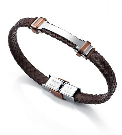 Viceroy Herren-Armreif Fashion Edelstahl teilvergoldet Kautschuk 21.5 cm - 6336P09011