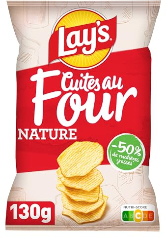 LAY'S Chips Cuites Au Four Nature 130g