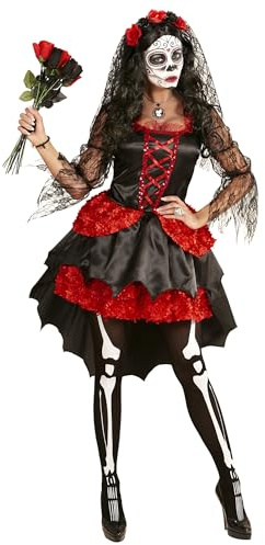 Widmann vuxen kostym Dia de los Muertos kropp brud