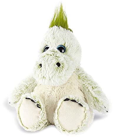 Warmies® grüner Dinosaurier, Kuscheltier mit französischem Lavendel zum Aufwärmen, 33 cm