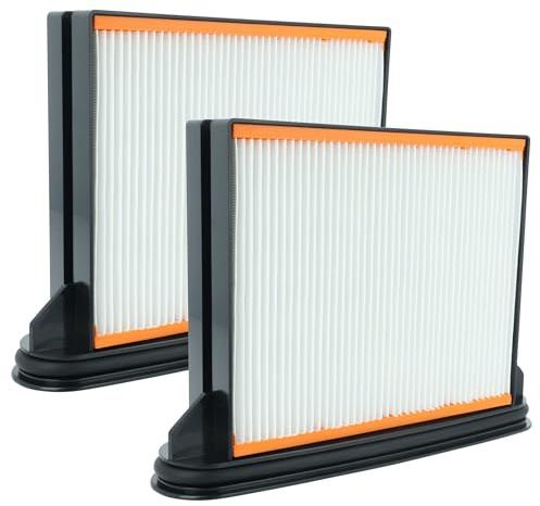 vhbw 2x Flachfaltenfilter F8 kompatibel mit Spit AC1630P | AC1625, AC1600, AC1630PM Industriestaubsauger Staubsauger