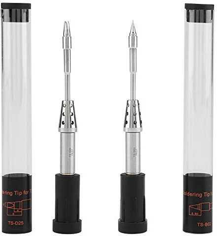 FTVOGUE Pluggable Soldering Iron Tips Replacement for TS80 Digital Soldering Iron 100~400°C (TS-D25/B02)