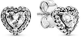 Pandora Erhabene Herzen Ohrstecker 298427C01 Pendientes