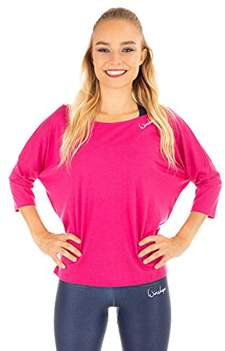 WINSHAPE Damen Ultra Leichtes Modal-3/4-arm Mcs001 3/4-arm Shirt, Deep-pink, M EU