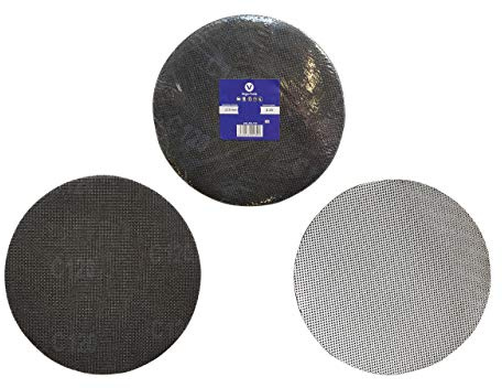 Vago-Tools 50x Schleifgitter 225mm K40 Siliciumcarbid weiß/schwarz für Winkelschleifmaschine, Langhalsschleifer, Trockenbauschleifer