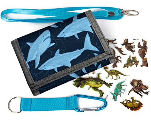 Maplerich Kids Wallet for Boys Girls- Kids Trifold Wallet Ages 4-18, Dinosaur Wallets for Teen Boys, Cute Wallet with Coin Pocket and Card Holders, Children Birthday Gift (CB003)