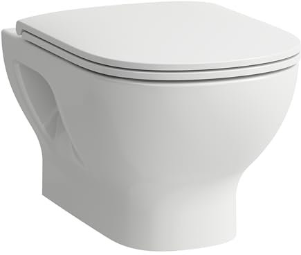 LAUFEN Lua WC-Set, Wand-WC Basic inkl. WC-Sitz mit Deckel, offene Befestigung, H8660810000001