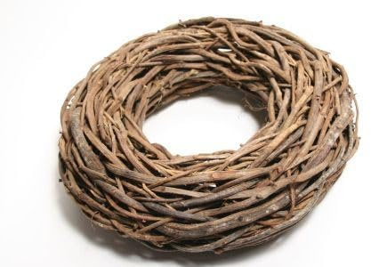 DBT Kranz Rural Rattan Holz-Naturmaterialien Braun D 48 cm