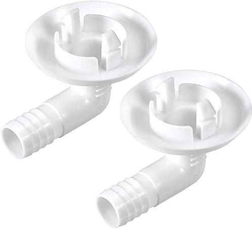 XYWHPGV Raccordo a gomito per tubo di scarico del condizionatore d'aria per unità mini-split e unità CA per finestre 30 mm 2 pezzi(0f1ce 2fe77 56e50 e4111 3eae0 099ae