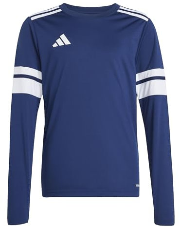 adidas Unisex Kids SQUADRA25 Jersey Long Sleeve Kids, Team Navy Blue 2/White, 11-12 Years