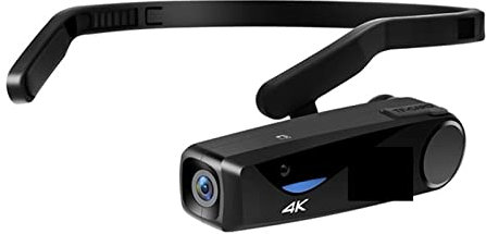 AUBEST Videocamera Videocamera montata sulla testa Indossabile FPV 4K Camcorder Webcam Vlog Blogger(With TF card 32GB,EP6 with control)