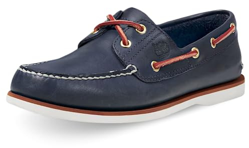 Timberland Mocassini Classic Boat 2 Eye Taglia 45 Codice TB174036484 Blu
