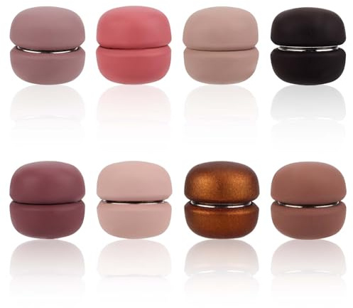 8 Stück Hijab Magneten, Stark Hijab Nadeln Magnet Knöpfe Mehrzweck Hijab-Nadeln Ohne Hängenbleiben Magnetischer Schalverschluss Brosche ohne Nadel für Damen Kleidung Schal (Farbe C)