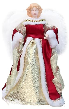 Weihnachtsbaumspitze Engel,Engel Baumspitze klein,Engel Baumspitze - Weihnachtsengel-Ornament, Engelsbaumspitze, Figur mit Flügeln für die Weihnachtsbaumdekoration