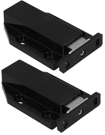 OUNONA 2stücke Magnetverschlüsse Für Schränke Push-to-open-schrankbeschläge Installation Ohne Bohren Für Küchenschubladen Und Badmöbel Robuste Magnetriegel