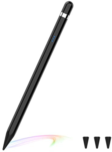 Pencil 1. Generation für iPad 2018-2023, 10 Min Schnellladung mit Neigungssensitivität & Palm Rejection Stylus Stift für iPad Pro 11''/12,9'', iPad 10/9/8/7/6, iPad mini 7/6/5, iPad Air 5/4/3