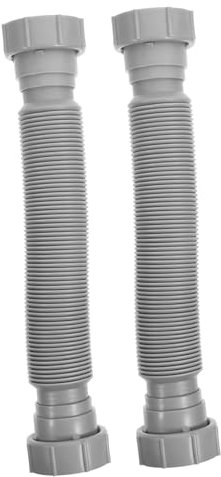 Veemoon 2pcs Drainage Connecting Pipe for Kitchen Sink and Washbasin Expandable Hose Extension for Rv Sewer and Washing Machine Hoses