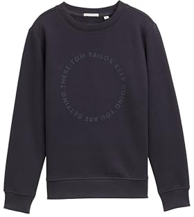 TOM TAILOR Barn pojkar sweatshirt, 29476 – kolgrå, 128