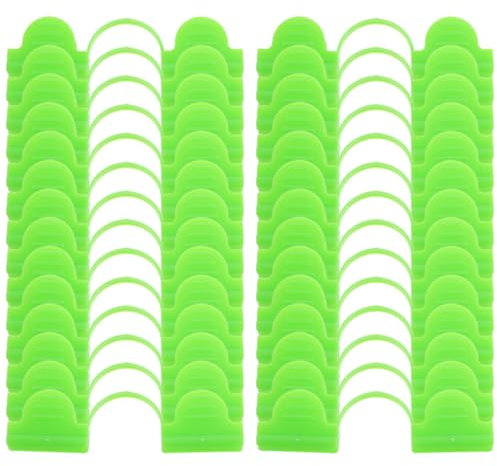 Happyyami 50piezas Clips Para Invernaderos Abrazaderas De Plástico Fijación Protectores Viento Abrazaderas De Fijación De Alta Resistencia