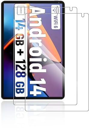 2 packs Screen Protector for Whitedeer C108 10 inch Tablet Android 14 Tablet,Full Tempered Glass Film,HD Clear, Anti-Shatter,Anti-Scratch,anti-glare,No Bubbles