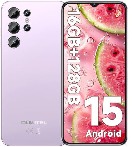 OUKITEL C1 Smartphone Android 15, 16GB +128GB/1TB Telefono Cellulare 2025, 6.52 HD+ Telefoni, 5150mAh Cellulari e Smartphone 4G, 13MP+5MP, Octa Core, Dual SIM 3 Slot/GPS/Fingerprint/OTG/3.5mm Jack