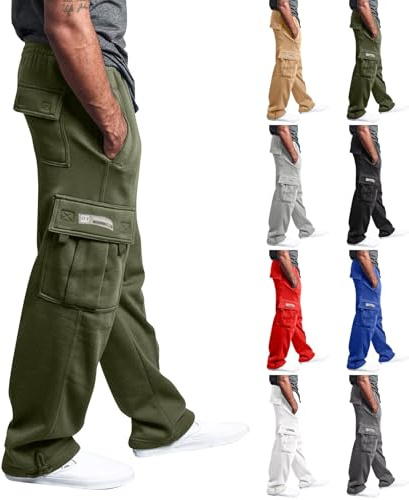 uxxnjfg Pantalones De Trabajo Hombre Chinos Cargo Pantalones Tacticos Militar Tallas Grandes Pantalon Multibolsillos Camuflaje Ropa De Caza para Hombre Ofertas Flash del Dia Verde del ejército 4XL