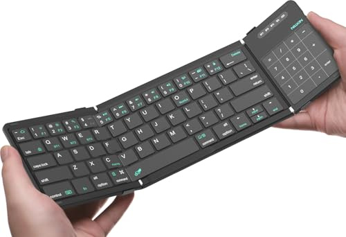 Nillkin Bluetooth 5.0 Foldable Keyboard with Trackpad & Numpad Black