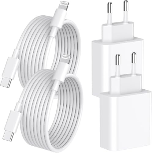 lezaface [MFi Zertifiziert] iPhone Ladekabel,4 Pack 20W USB C Ladegeräte iPhone Schnellladegerät mit 2M Lightning Kabel Schnellladekabel i-Phone Ladekabel für iPhone 14 Pro Max Plus 13 12 11 XS SE