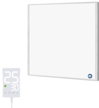 Behaglich Pannello Radiante Infrarossi 300W con Termostato Touch - Riscaldatore a Infrarossi per Montaggio a Parete Fino a 120 Gradi Celsius per 3-8㎡ - Certificazione TÜV e Garanzia 10 Anni