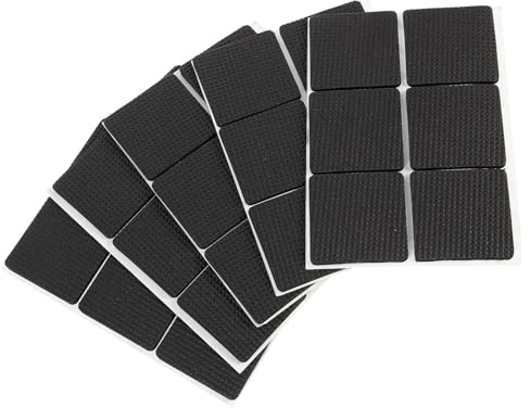 Hemobllo 54pcs Anti-Skid Table Feet Pads Foam Furniture Leg Covers Non-Slip Chair and Table Floor Protectors 45x45x3mm for Hardwood and Tile Floors