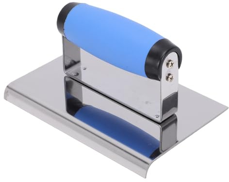 LiebeWH Cazzuola per Cemento in Acciaio Inossidabile 6 Pollici, Impugnatura Morbida per Finitura Lastre, Creazione Bordi Puliti e Prevenzione Crepe