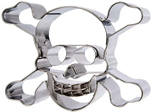 Städter Totenkopf 9 cm Edelstahl, Silber