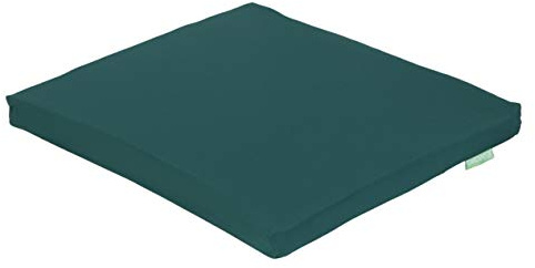 Gardenista Cojín de asiento para silla de jardín, para interiores y exteriores, resistente al agua, con lazos seguros, duradero y cómodo, 1 pieza (verde)