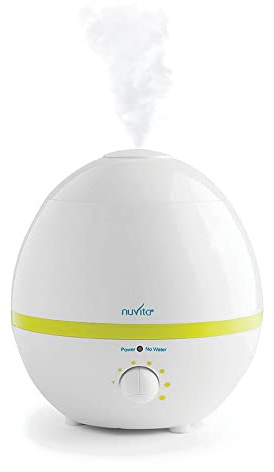 Nuvita 1822 ARIASANA Humidificador Vapor Frío – Humidificador Bebé Seguridad Ultrasónico - Tecnología de Iones de Plata - Silencioso - Apagado Automático - Habitación del Bebé - Diseño Italiano