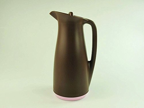 TUPPERWARE Exclusiv ThermoTup 1 L braun rosaThermowächter Thermoskanne Elegance