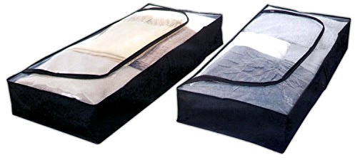 HAC24 2er Pack Unterbettkommode 103x45x16cm Unterbettbox Unterbett Aufbewahrung