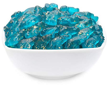 1 x 3kg Gummibär mit 24 Karat Gold verendelt Eisbonbon-Geschmack Gummibonbon Gummibärchen Eisbär Frischer Atem garantiert glutenfrei laktosefrei