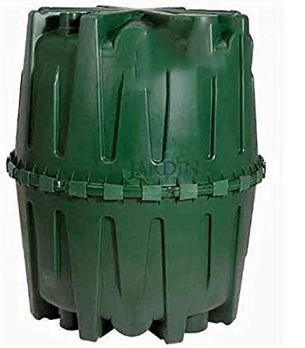 Réservoir en polyéthylène pour l'eau de Pluie, 1600 litres. Diamètre 135 cm, Hauteur 160 cm. Adapté pour des installations enterrées.