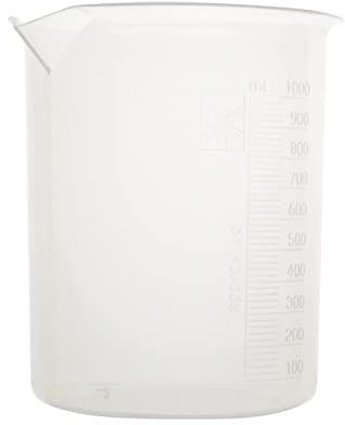 Gobelets à précipités en polypropylène - Verres à mesurer en plastique (500 ml, 1)