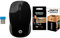 HP 220 - Souris sans Fil Noire (USB, 1600 DPI, Ambidextre) + Duracell - Nouveau Piles alcalines AA Optimum, 1.5 V LR6 MX1500, Paquet de 4