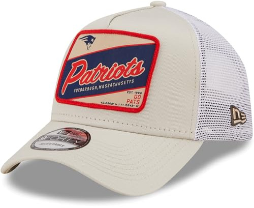 New Era A-Frame Trucker Cap - New England Patriots Stone