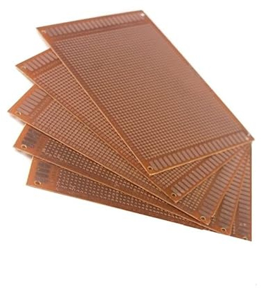5 STK PCB-Lochraster Leiterplatten Einseitige Prototyp-Kit Universal-Set kompatibel mit Arduino Kits und mit elektronischen Projekten DIY 10 * 15CM