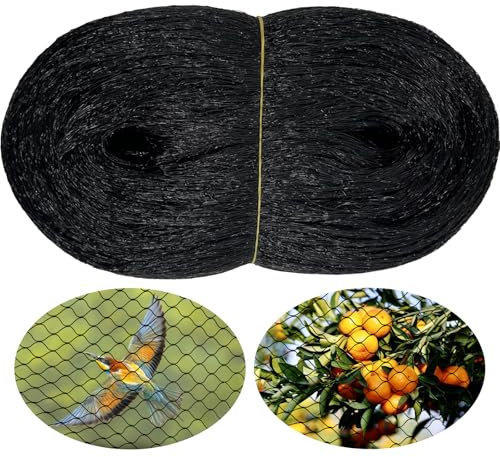 MAILEKT Rete anti Uccelli, 6 x 10 m, protezione piccione, giardino orto, ciliegio e fragola, protezione albero da frutto dai danni provocati