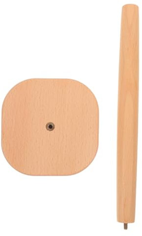 MAGICLULU Papiertuchhalter Aus Holz Für Arbeitsplatte Küchentuchhalter Mit Rutschfestem Boden Rollenpapierhalter Für Küche Und Bad Leicht Zu Bewegen Platzieren
