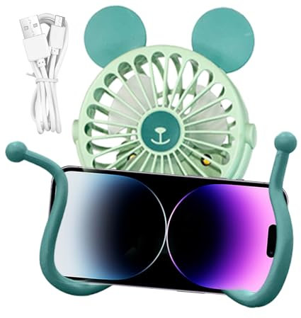 Tuxxjzm Ventilador de cuna recargable, diseño de pulpo, trípode flexible con clip, ventilador portátil de mano eléctrico personal con clip silencioso para carrito de cuna