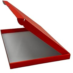 C4 Large Letter Boxes, Flat Pack Boxes - Size 32.6cm x 22.7cm x 2cm - Pack of 25 (Red)