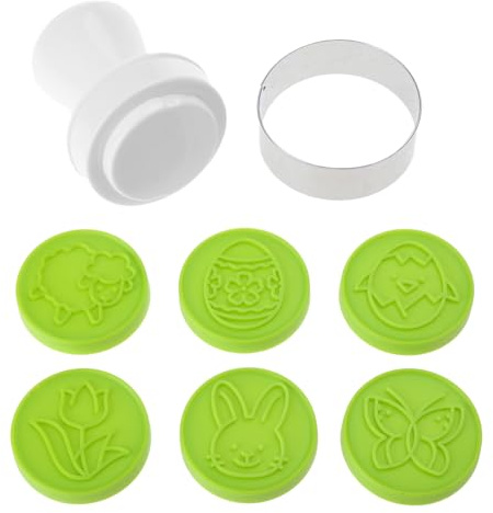 6 stampi Mooncake a forma di fiore Mooncake a forma di fiore, da forno, per decorare torte, biscotti, gadget da cucina