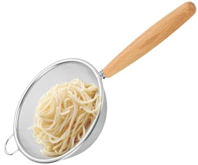 Passino a maglia fine Colino A Maglia Fine, Manico In Legno, Colapasta