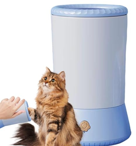 Limpiador automático de patas de mascotas | Limpiador eléctrico de pies de mascotas | Lavadora de patas de perro recargable por USB con silicona suave | Limpiador portátil de pies de mascotas