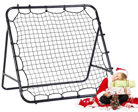 TUODENG Tour Rebounder-Netz, Fußball-Trainingsnetz, Fußball-Kickback-Ziel, Tor Pro für Kinder, Spiel- und Lehrgeräte, verstellbar, tragbar, Fußballtor, 62 cm x 62 cm